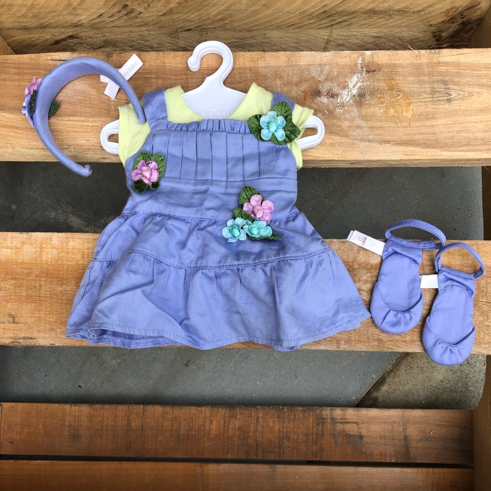 Bitty Baby Flower Dress Set